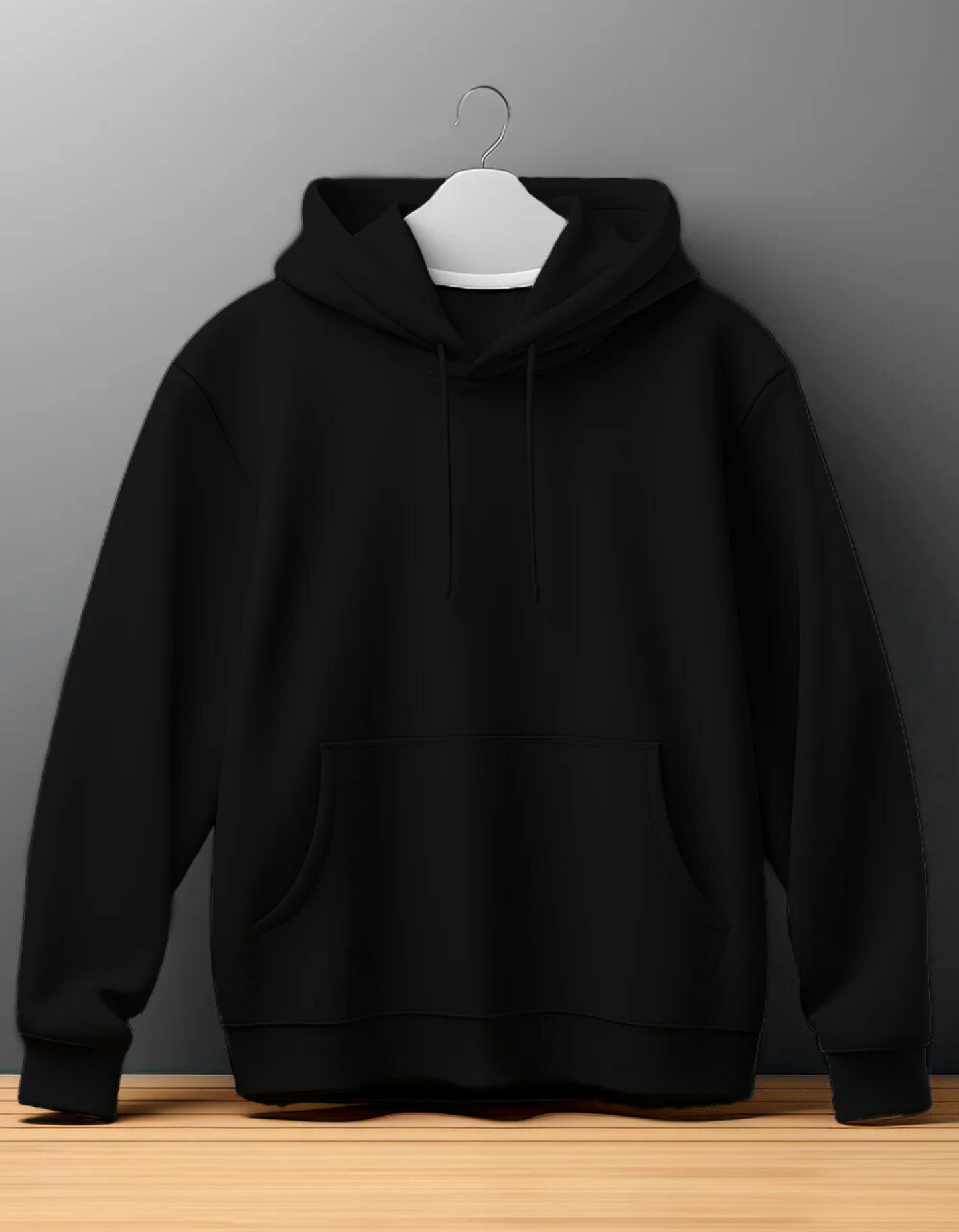 Black Hooded SweatShirt  By ELLARISH