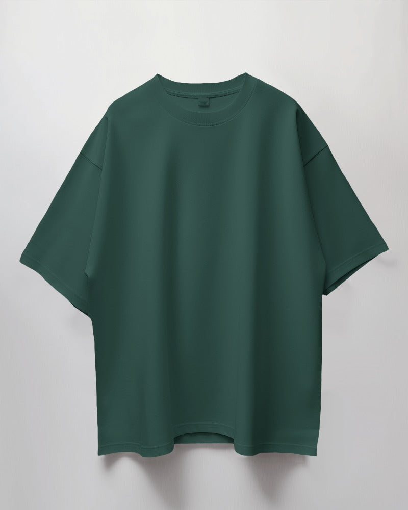 Bottle Green Classic - Heavy weight Oversized T-shirt