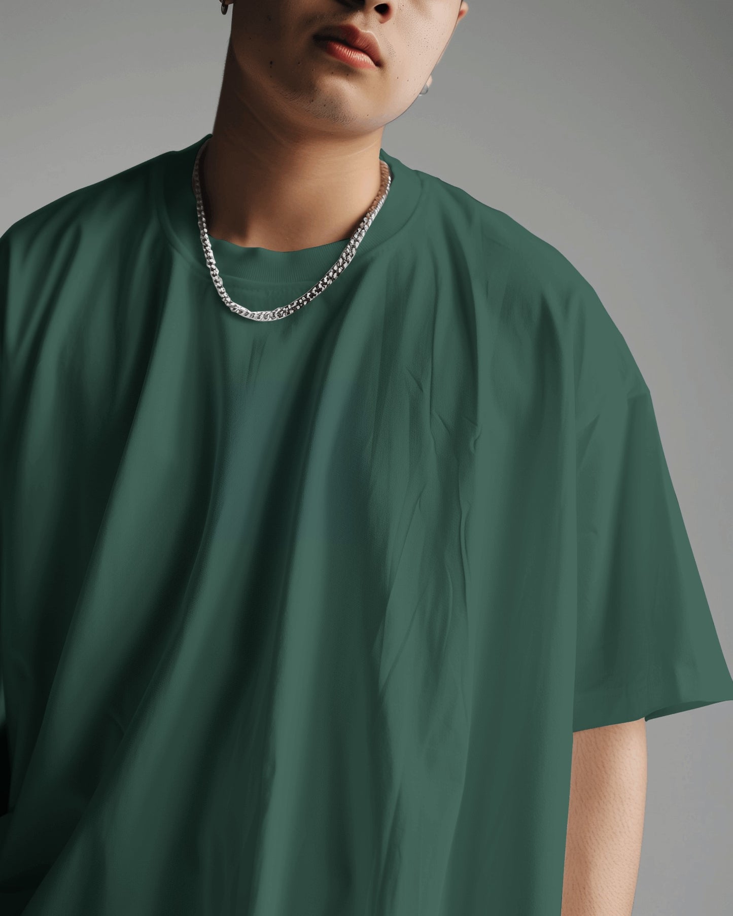 Bottle Green Classic - Heavy weight Oversized T-shirt