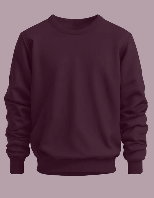 Maroon Classic Sweatshirt By ELLARISH