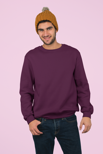 Maroon Classic Sweatshirt By ELLARISH