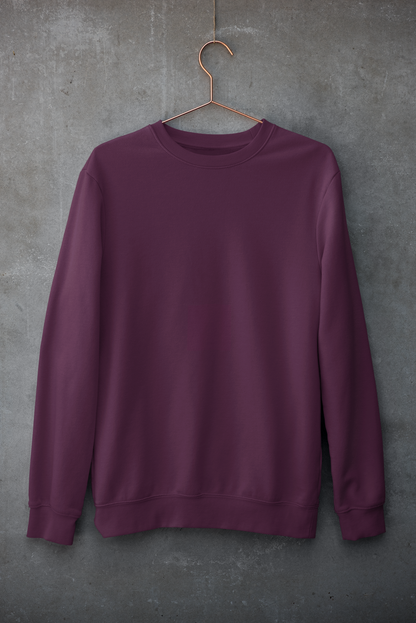 Maroon Classic Sweatshirt By ELLARISH