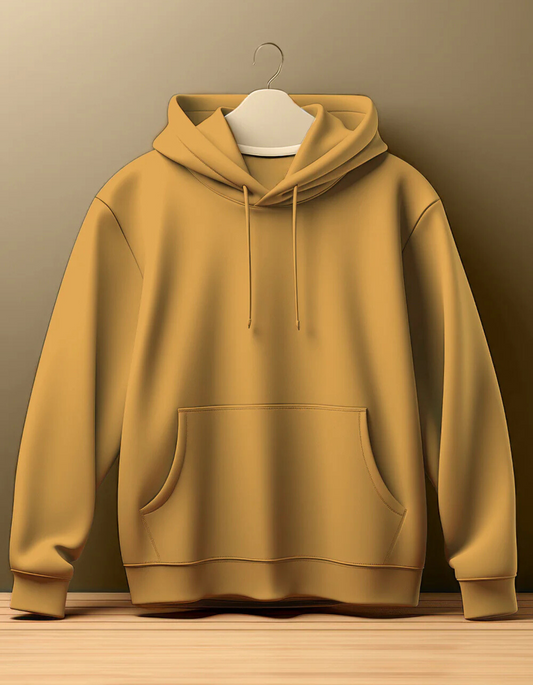 Mustard Yellow Hooded SweatShirt By ELLARISH