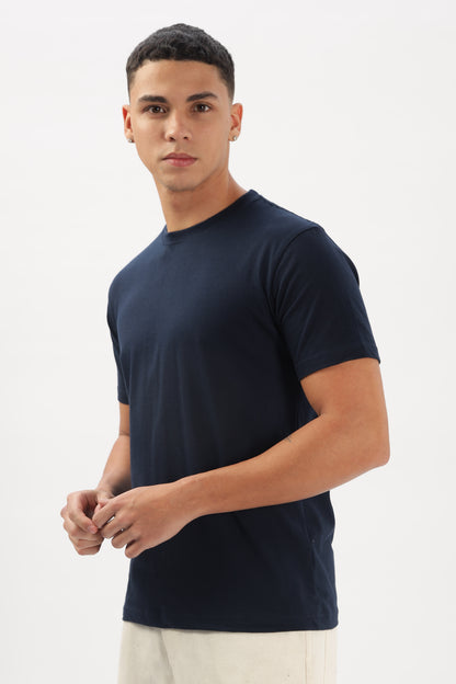 Navy Blue Classic T-shirt By ELLARISH