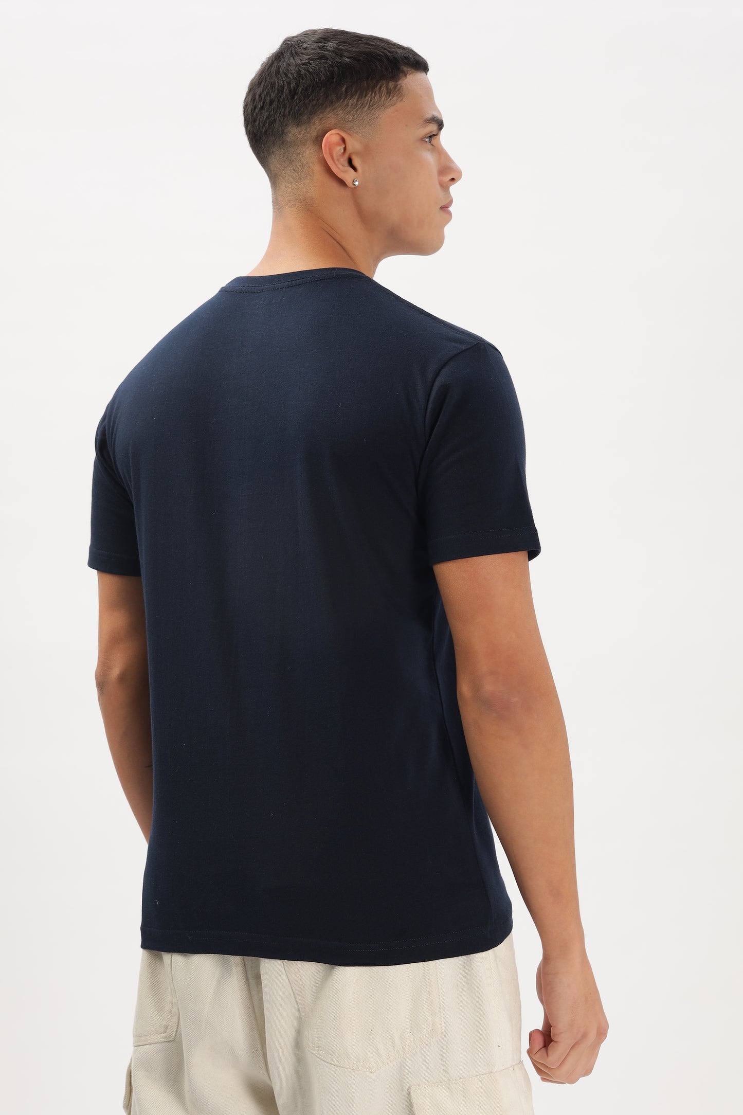 Navy Blue Classic T-shirt By ELLARISH