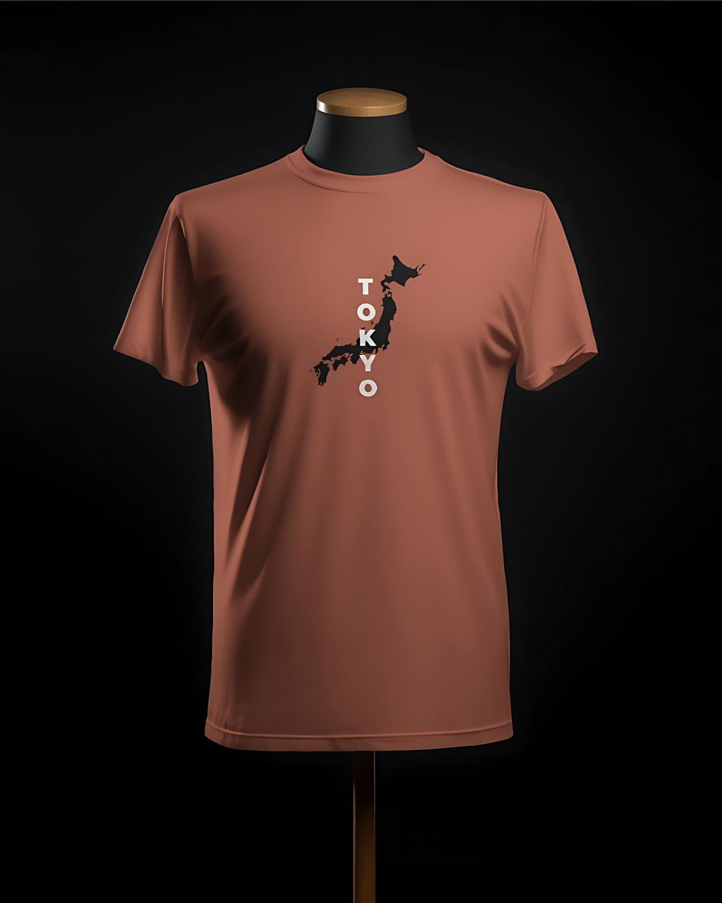 Tokyo Printed Copper T-Shirt By ELLARISH