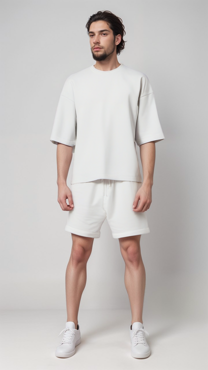 White - Heavy Weight Co-Ord Set