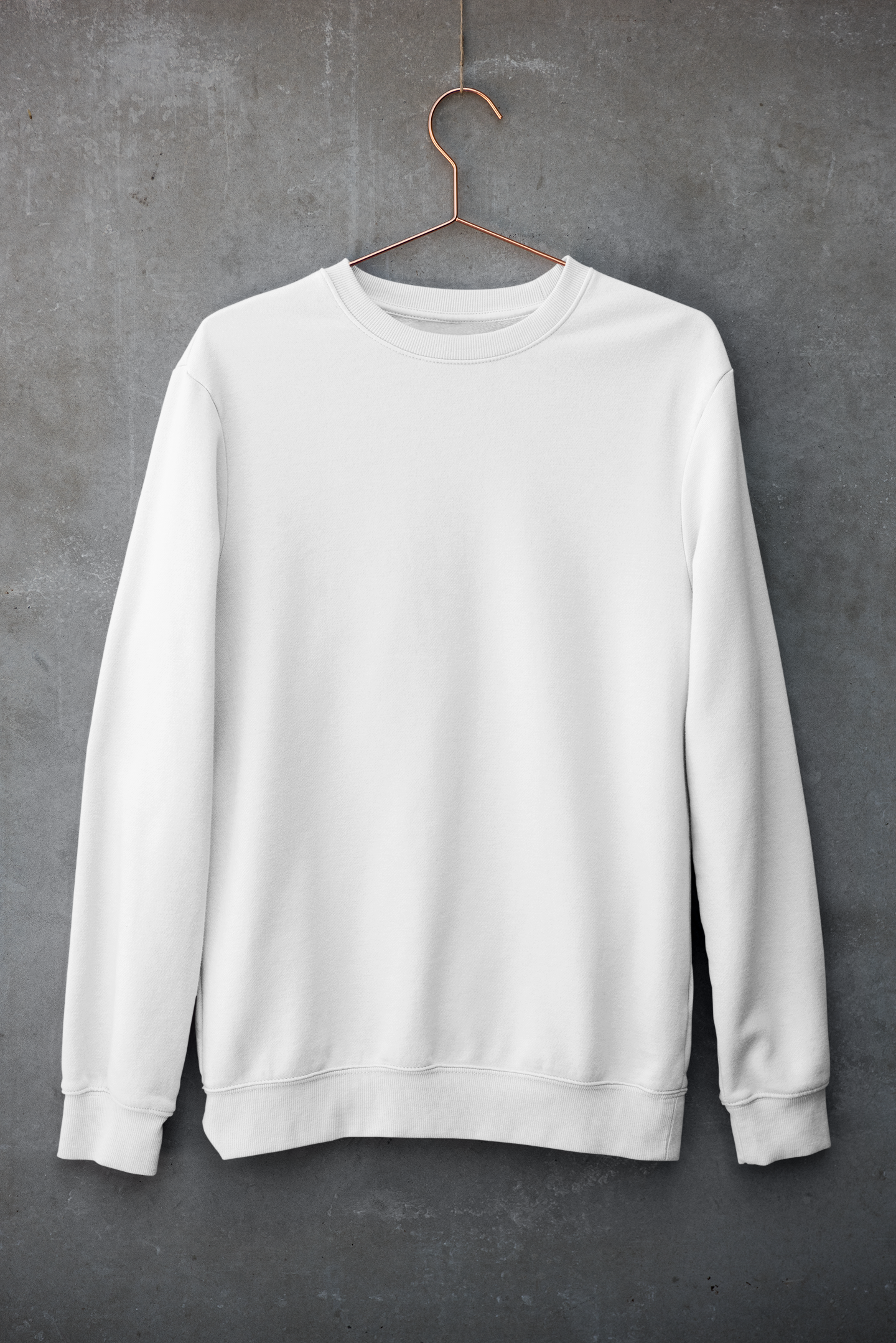 White Classic Sweatshirt By ELLARISH