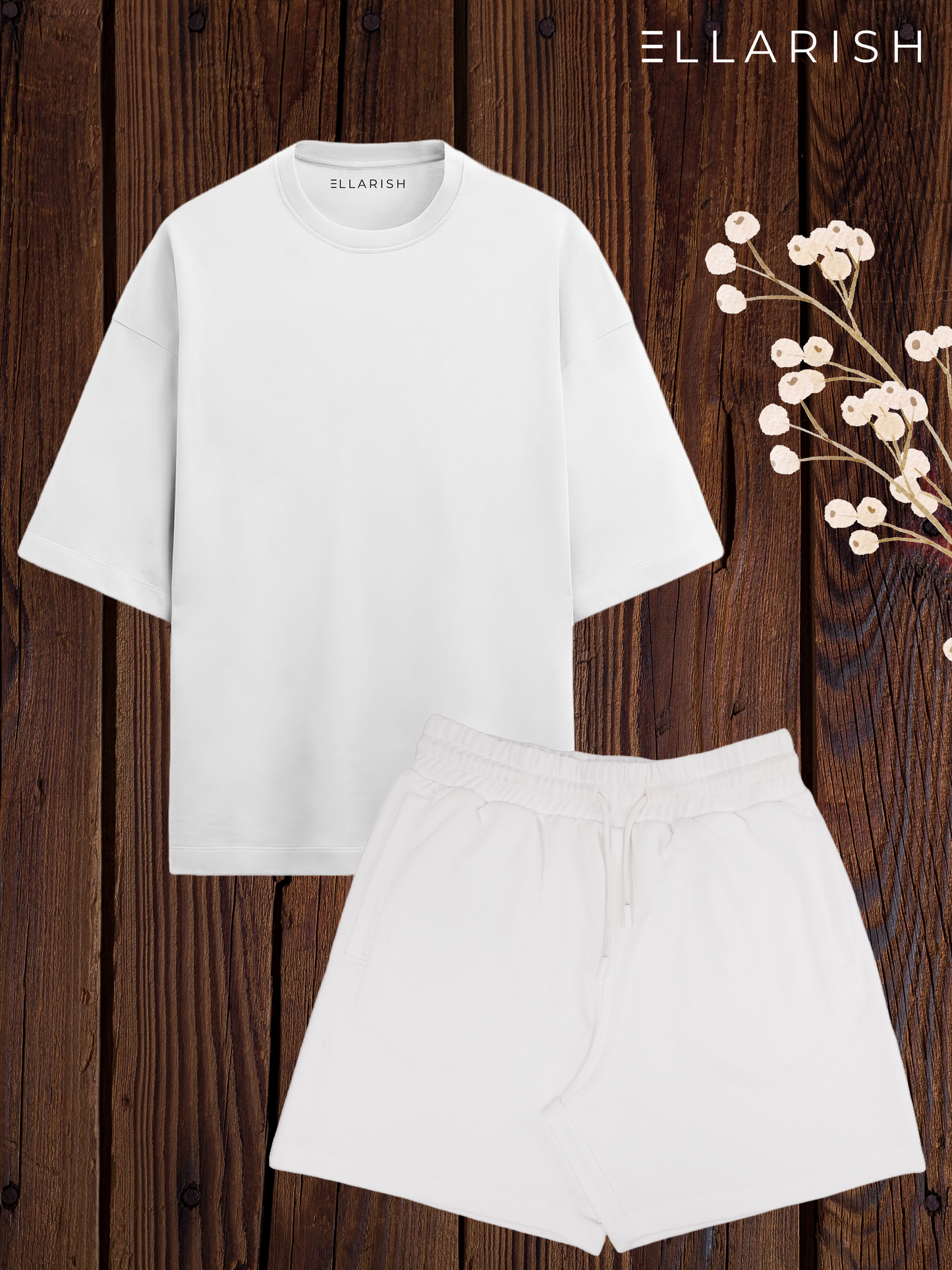 White - Heavy Weight Co-Ord Set