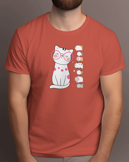 Cat Printed T-Shirt By ELLARISH